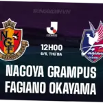 Pertandingan Nagoya Grampus vs Fagiano Okayama Berakhir Imbang 1-1 di J1 100 Year Vision League