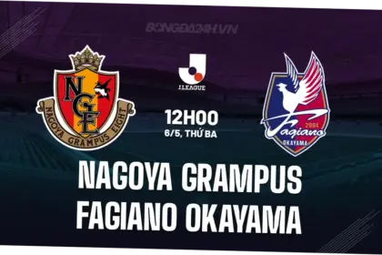 Pertandingan Nagoya Grampus vs Fagiano Okayama Berakhir Imbang 1-1 di J1 100 Year Vision League