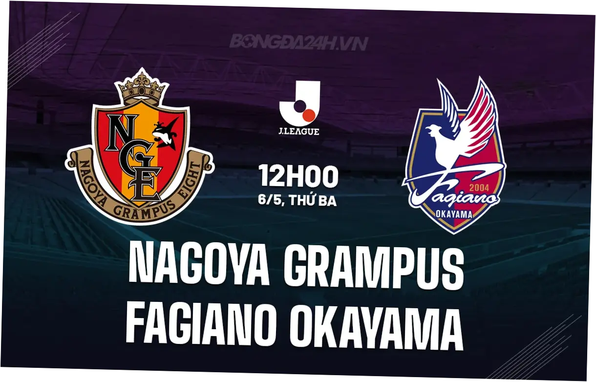 Pertandingan Nagoya Grampus vs Fagiano Okayama Berakhir Imbang 1-1 di J1 100 Year Vision League